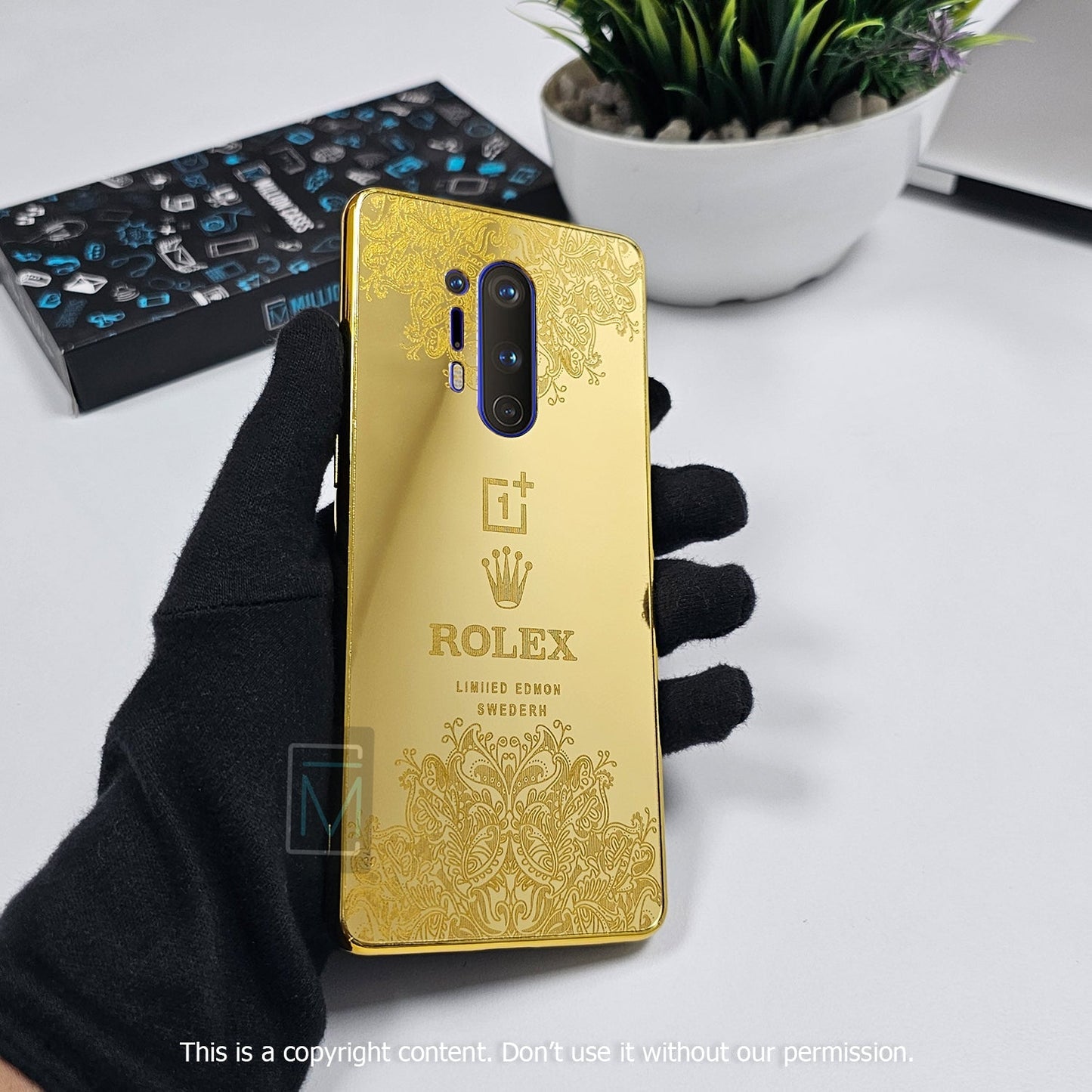 Crafted Gold Luxurious Camera Protective Case - OnePlus