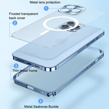 Frosted Matte Magsafe Edition Metal Case - iPhone