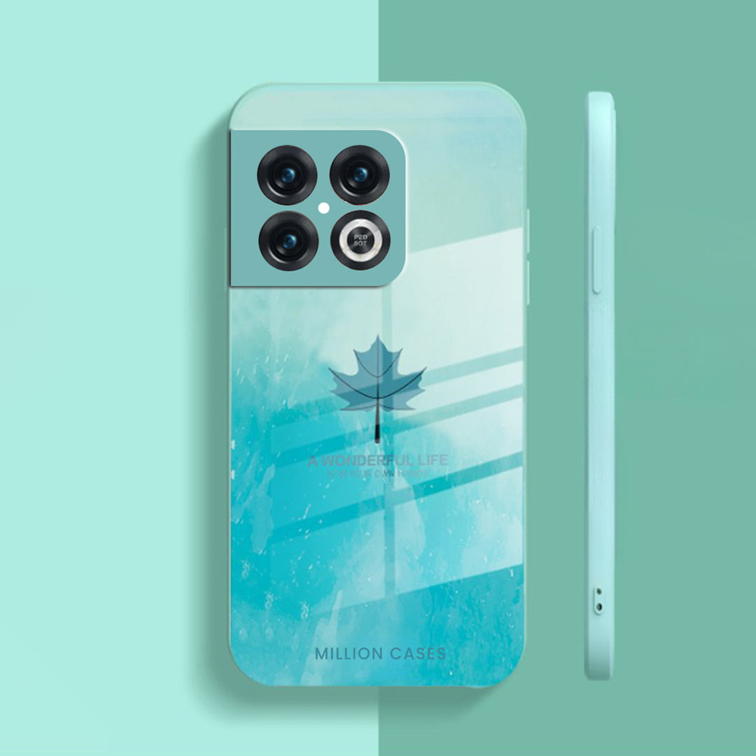 Watercolor Mapple Leaf Glass Case - OnePlus