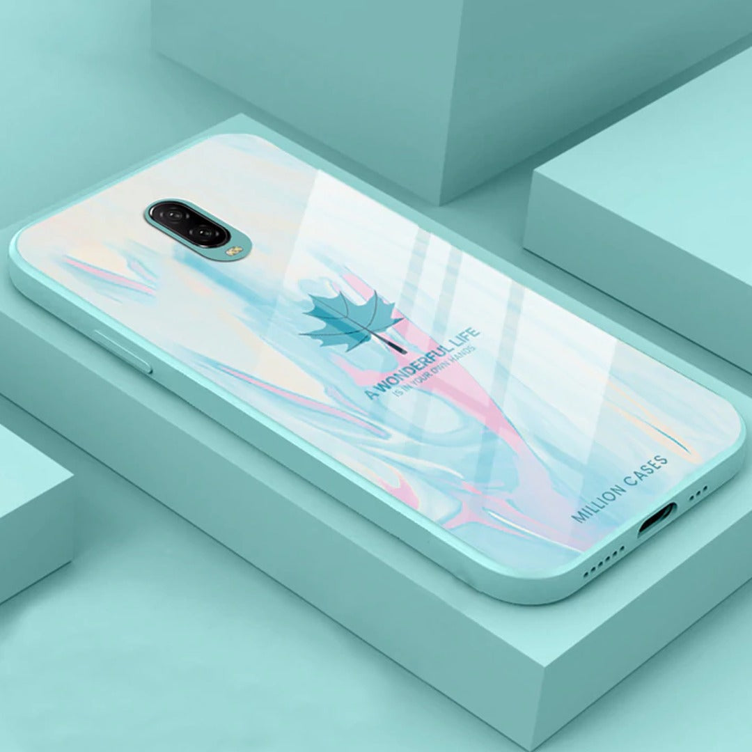 Watercolor Mapple Leaf Glass Case - OnePlus