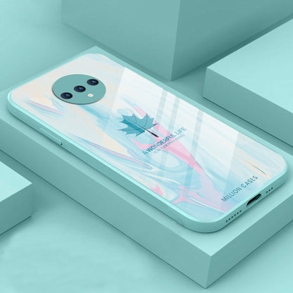 Watercolor Mapple Leaf Glass Case - OnePlus