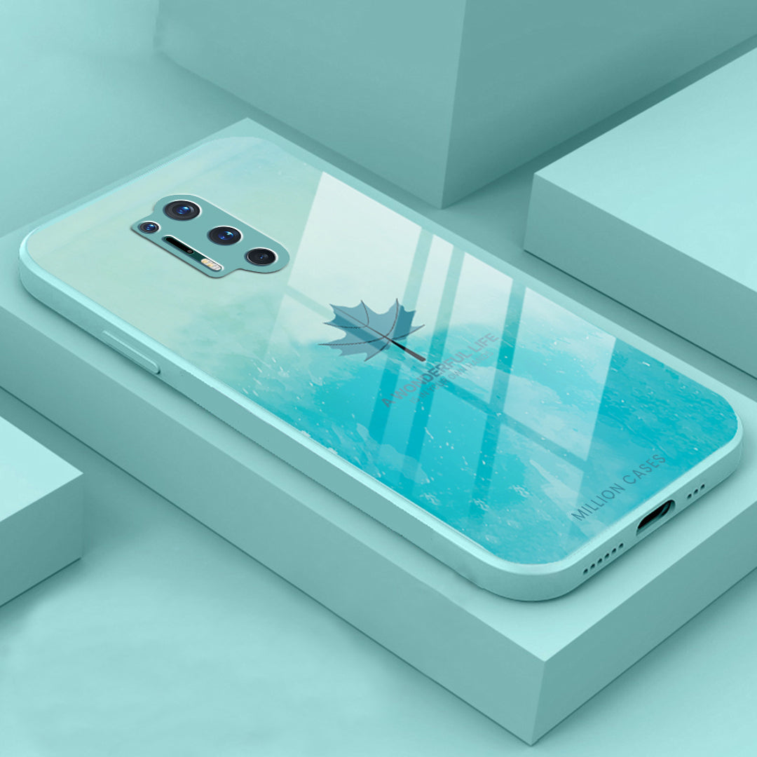 Watercolor Mapple Leaf Glass Case - OnePlus