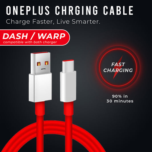 OnePlus Ultra Fast Type-C Charging Cable For Dash & Warp